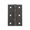 Atlantic Washered Hinges 3" x 2" x 2.2mm - Urban Dark Bronze (Pair)