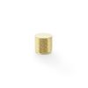 Alexander & Wilks - Brunel Knurled Cylinder Cupboard Knob - Stainless Satin Brass - 20mm