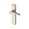 Project Hardware Door Handle Lever Lock Luca Design Satin Nickel finish