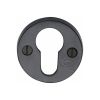 Black Iron Rustic Euro Profile Cylinder Escutcheon