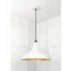 Smooth Brass Frankley Pendant in Flock