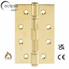 Eclipse 14344 - 102x67x2mm SBP Ball Bearing Hinge Grade 7 - (Pair) - Satin Brass