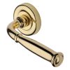 Heritage Brass Door Handle Lever Latch on Round Rose Lincoln Design Polished Brass finish
UK Registered Design Number 6228268