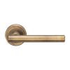 Serozzetta Philadelphia Lever On Rose - Antique Brass