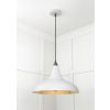 Smooth Brass Frankley Pendant in Birch