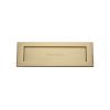 Heritage Brass Letterplate 10" x 3" Satin Brass finish