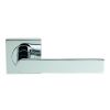 Serozzetta Edge Lever On Square Rose - Polished Chrome