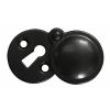 Round Covered Escutcheon - Flat Black