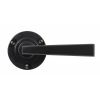 Arundel Lever Handle on Round Rose - Flat Black