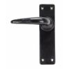 Black Smooth Lever Latch Set