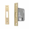 3" CE 3 Lever Dead Lock - Electro Brass