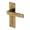 Heritage Brass Door Handle Lever Latch Metro Design Antique Brass finish