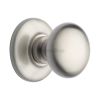 Heritage Brass Centre Door Knob Round Design 3" Satin Nickel Finish