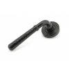 Black Hammered Newbury Lever on Rose Set (Beehive Rose)