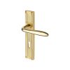 Heritage Brass Sutton Reeded Lever Lock Polished Brass finishUK Design Registration Number 6234524