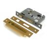 Satin Brass 3" Euro Profile Sash Lock