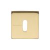 Heritage Brass Square Key Escutcheon Satin Brass finish