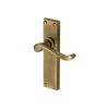 Heritage Brass Door Handle Lever Latch Bedford Design Antique Brass finish