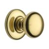 Heritage Brass Centre Door Knob Round Design 3" Polished Brass Finish