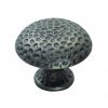 Hammered Finish Knob 32mm - Antique Steel