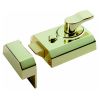 Contract Rim Cylinder Nightlatch 60mm - Electro Brassed