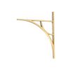 Satin Brass Tyne Shelf Bracket (314mm x 250mm)