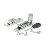 Satin Chrome Brompton Quadrant Fastener - Narrow