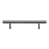 Heritage Brass Door Pull Handle Bar Design 305mm&nbsp;Polished Chrome Finish