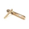 Polished Bronze Art Deco Slimline Lever Espag. Lock Set