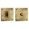 Heritage Brass Square Low profile Thumbturn & Emergency Release Antique Brass finish