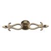 Heritage Brass Cabinet Knob Oval/Backplate Design 32mm Antique Brass finish