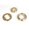 Polished Brass Round Euro Escutcheon (Beehive)