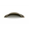 Burnished Brass 4" Plain Drawer Pull