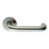 Safety Lever On Sprung Rose - Satin Stainless Steel