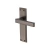 Heritage Brass Door Handle Lever Latch Atlantis Design Matt Bronze finish