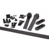 100kg Black Sliding Door Hardware Kit (3m Track)