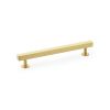 Alexander & Wilks - Square T-Bar Cabinet Pull Handle - Satin Brass - 160mm