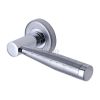 Sorrento Door Handle Lever Latch on Round Rose Roda Design Apollo finish