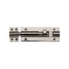 Heritage Brass Door Bolt Straight 4" x 1.5" Polished Nickel finish