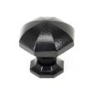 Black Octagonal Cabinet Knob - Large