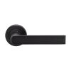 Serozzetta Edge Lever On Round Rose - Matt Black