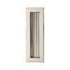 Reeded  Rectangular Flush Pull 175 x 58mm Polished Nickel finish