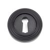 Matt Black Round Escutcheon (Beehive Rose)