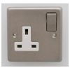 Eurolite Stainless Steel 1 Gang Socket Satin Stainless Steel