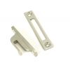 Polished Nickel Locking Art Deco Fastener - RH