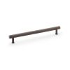 Alexander & Wilks - Crispin Reeded T-bar Cupboard Pull Handle - Dark Bronze PVD - 224mm