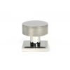 Polished Marine SS (316) Brompton Mortice/Rim Knob Set (Square)