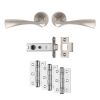 Sintra Latch Pack - Ultimate Door Pack - Satin Nickel