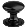 Victorian Cupboard Knob 25mm - Matt Black