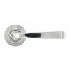 Polished Chrome Avon Round Lever on Rose Set (Beehive) - Unsprung